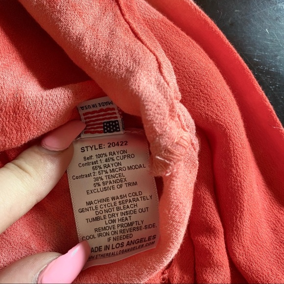 Ethereal | red tie dye layered long sleeve - Picture 4 of 4